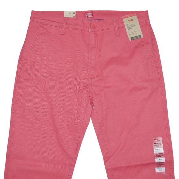 Levis XX Chino Standard Fit Taper Leg Pants Mens Size 32x32 Twill Coral NEW!!!!! - Picture 5 of 10